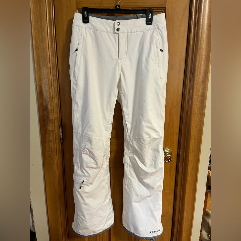 Women’s Columbia Omni Heat Ski Pants size medium white
